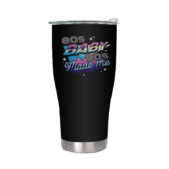 80s music,80s fashion lovers Stainless Steel Tumblers