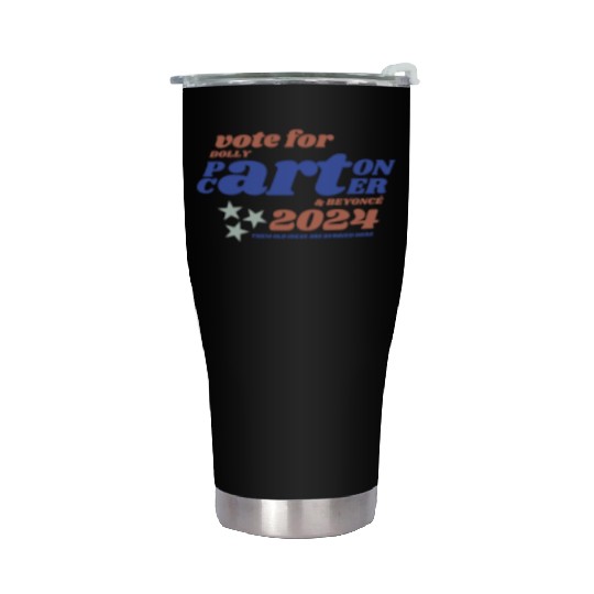 Vote Beyonce and Dolly 2024 Election Cowboy Carter Stainless Steel Tumblers