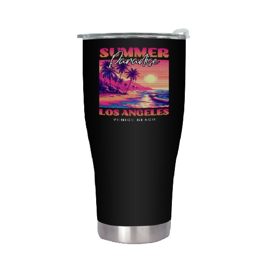 Summer Paradise Los Angeles Venice Beach Stainless Steel Tumblers