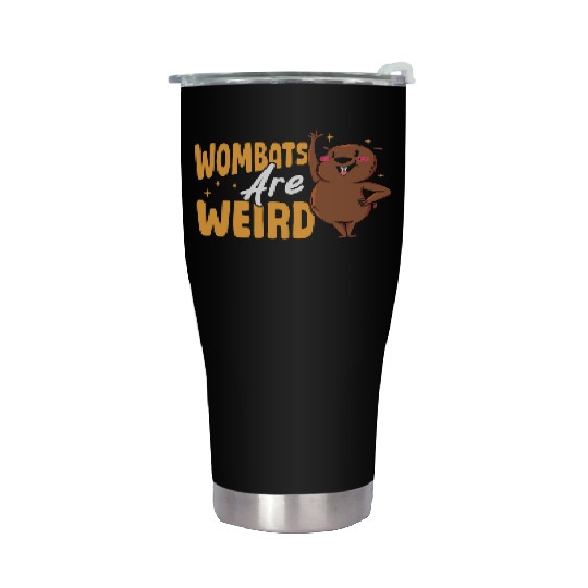 Wombats Are Weird Wombat Merch Stainless Steel Tumblers