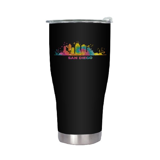 San Diegan Skyline San Diego Stainless Steel Tumblers