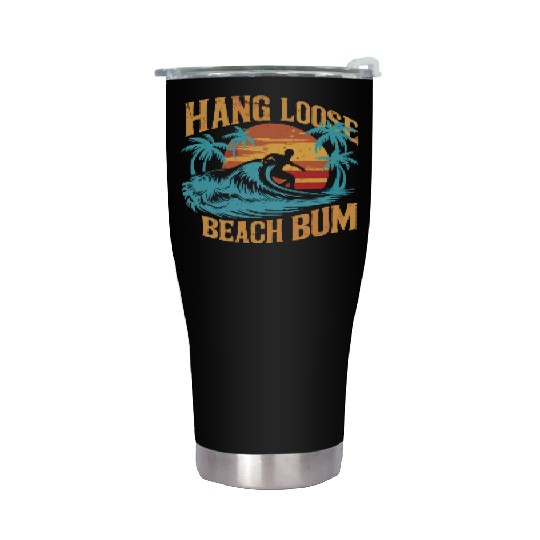 Hang Loose, Beach B Stainless Steel Tumblers