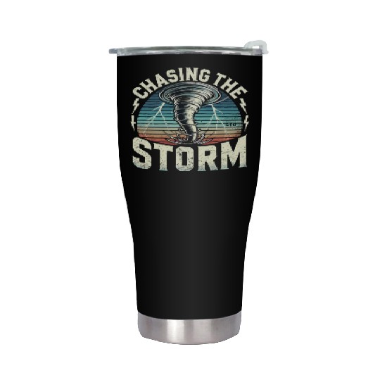 Tornado Chasing Adventures: Embrace Nature's Fury Stainless Steel Tumblers