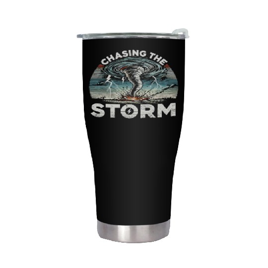 Tornado Chasing Adventures: Embrace Nature's Fury Stainless Steel Tumblers