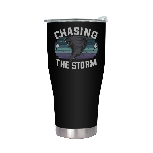 Tornado Chasing Adventures: Embrace Nature's Fury Stainless Steel Tumblers