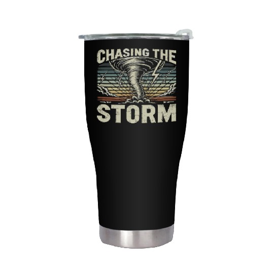 Tornado Chasing Adventures: Embrace Nature's Fury Stainless Steel Tumblers