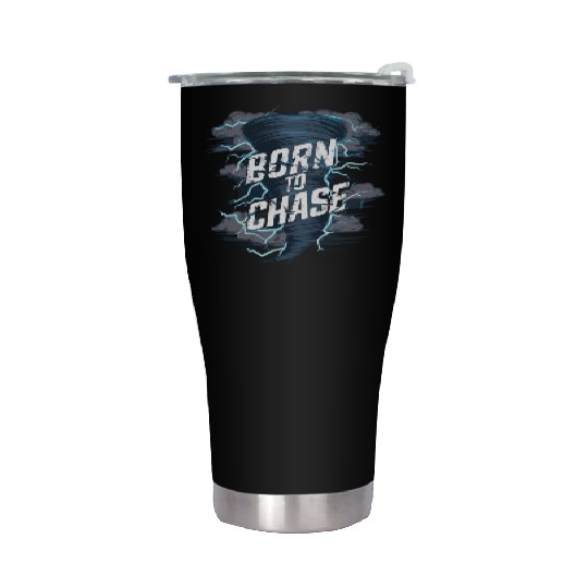 Tornado Chasing Adventures: Embrace Nature's Fury Stainless Steel Tumblers