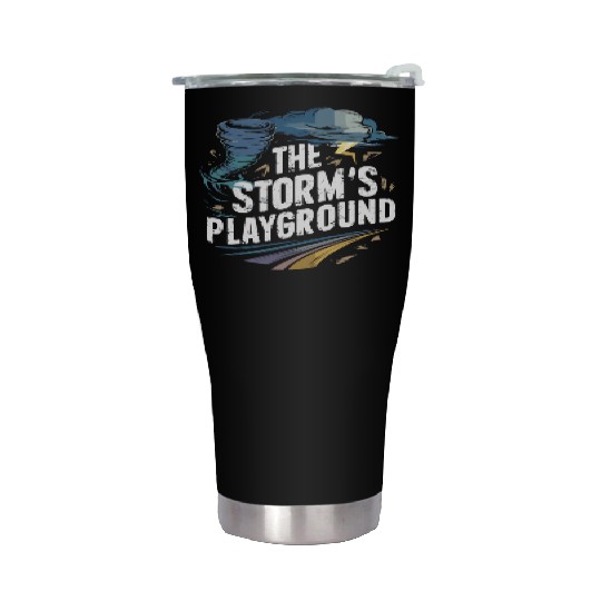 Tornado Chasing Adventures: Embrace Nature's Fury Stainless Steel Tumblers