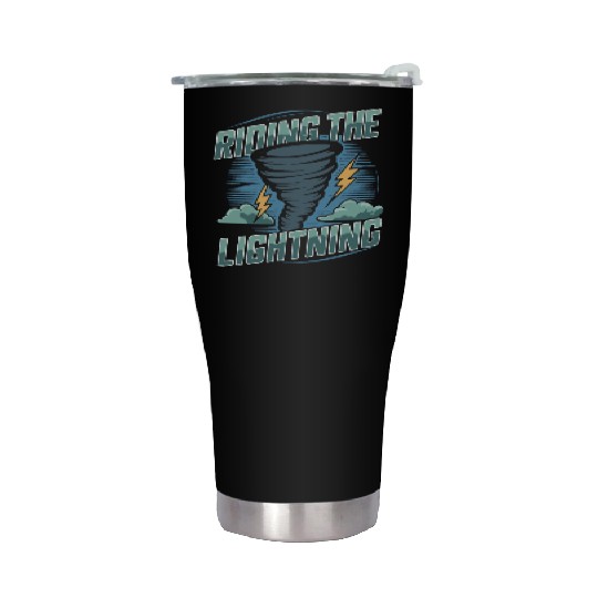 Tornado Chasing Adventures: Embrace Nature's Fury Stainless Steel Tumblers