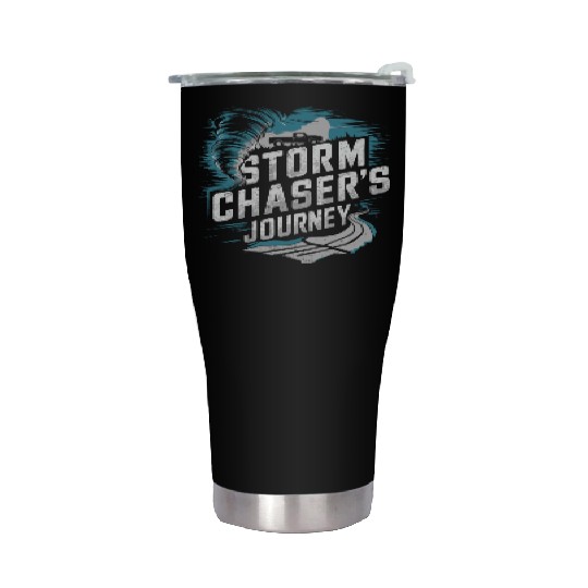 Tornado Chasing Adventures: Embrace Nature's Fury Stainless Steel Tumblers