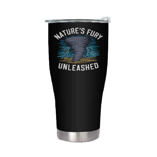 Tornado Chasing Adventures: Embrace Nature's Fury Stainless Steel Tumblers