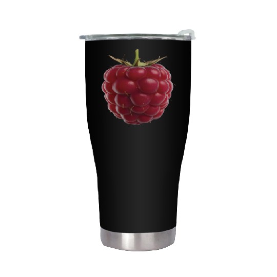 Raspberry Realistic Stainless Steel Tumblers