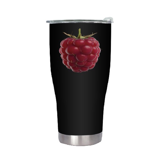 Raspberry Realistic Stainless Steel Tumblers