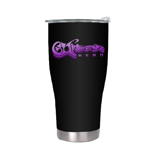 Guitar Hero - Typography Design Stainless Steel Tumblers