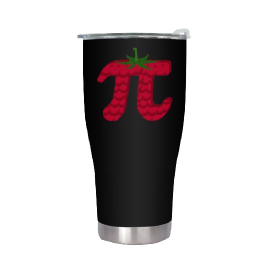 Raspberry Funny Pi Day Pie Math Lover Student Stainless Steel Tumblers