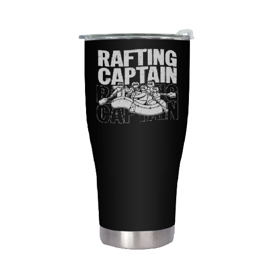 Rafting Captain White Water Wild River Paddling Stainless Steel Tumblers