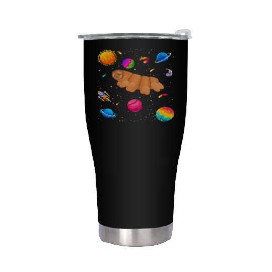Tardigrade Space! Nerd, Geek Microbiology Science Stainless Steel Tumblers