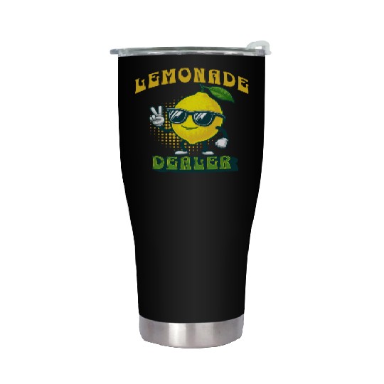 Lemonade Dealer Lemon Juice Stand Store Staff Stainless Steel Tumblers