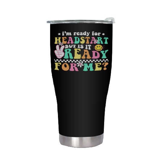 Groovy Back to School Headstart HomeSchool Head Stainless Steel Tumblers