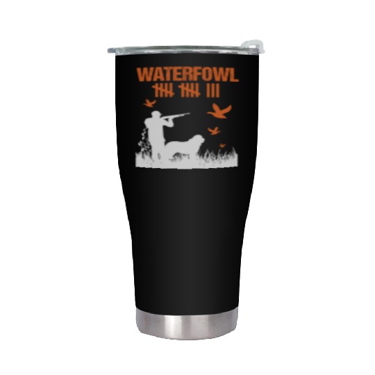 Funny Waterfowl Hunting Score Card Duck Hunting Stainless Steel Tumblers