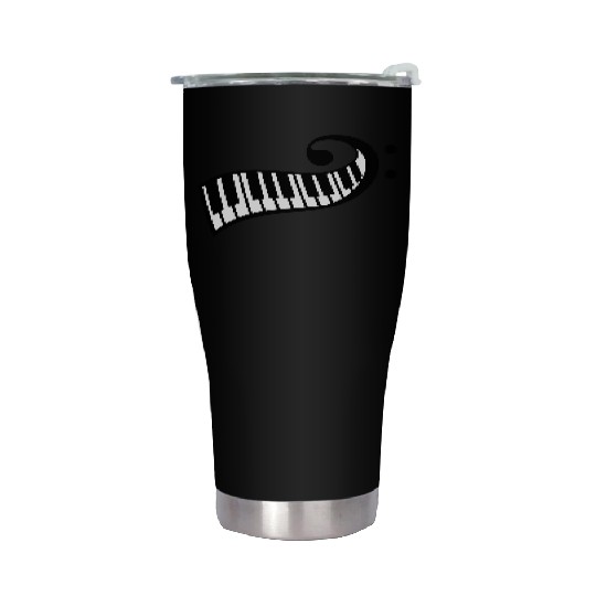 Keyboard Music Bass Note Piano Keys Party Design Stainless Steel Tumblers
