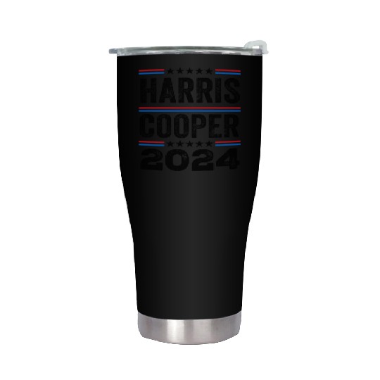 Kamala Harris Cooper 2024 US Election Democrat Stainless Steel Tumblers