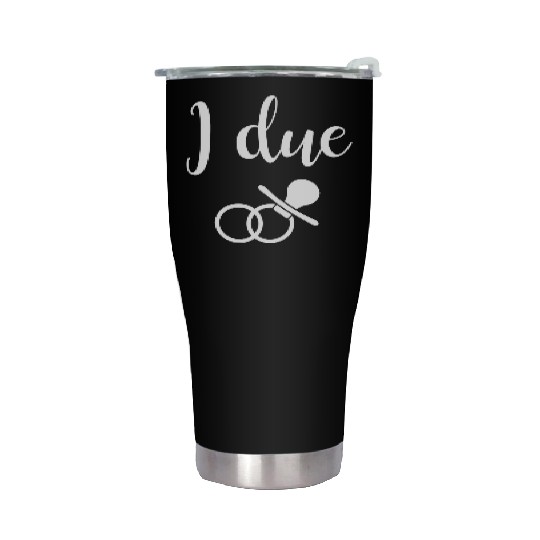 Womens Pregnant Wedding Engaged Bride to Be Stainless Steel Tumblers