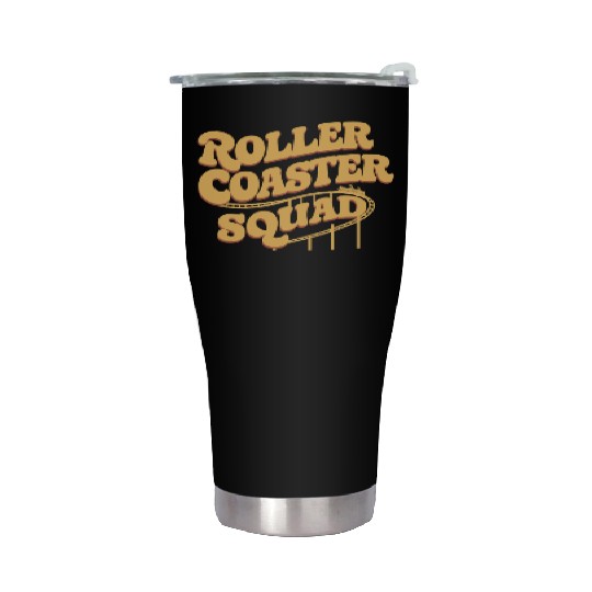 Roller Coaster Squad Fun Thrill Ride Team Stainless Steel Tumblers