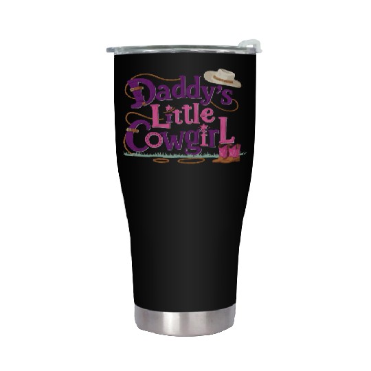 Daddy's Little Cowgirl Stainless Steel Tumblers
