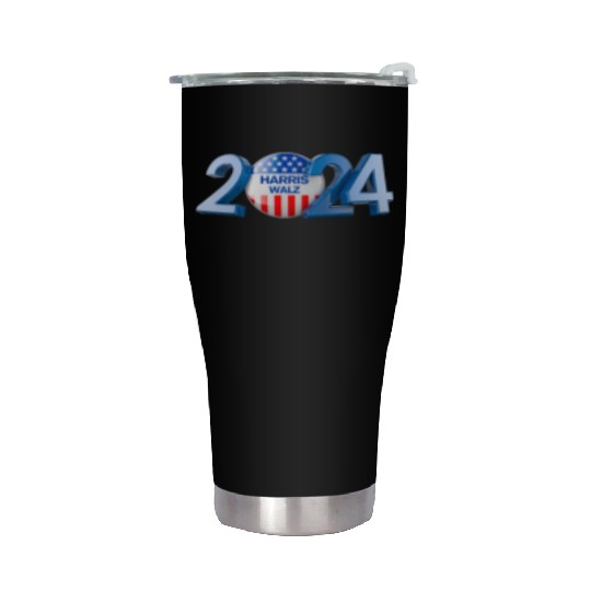 US Election 2024 Trust Harris + Walz Stainless Steel Tumblers