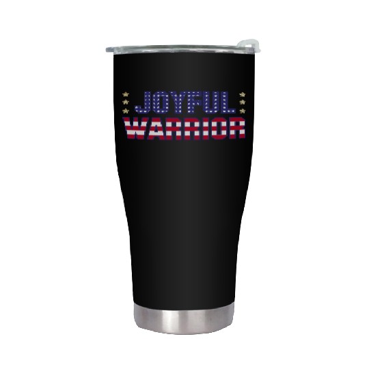 Joyful Warrior - Harris Walz 2024 Election America Stainless Steel Tumblers