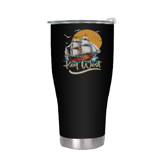 KEY-WEST FLORIDA Sunshine-State Florida Keys Stainless Steel Tumblers
