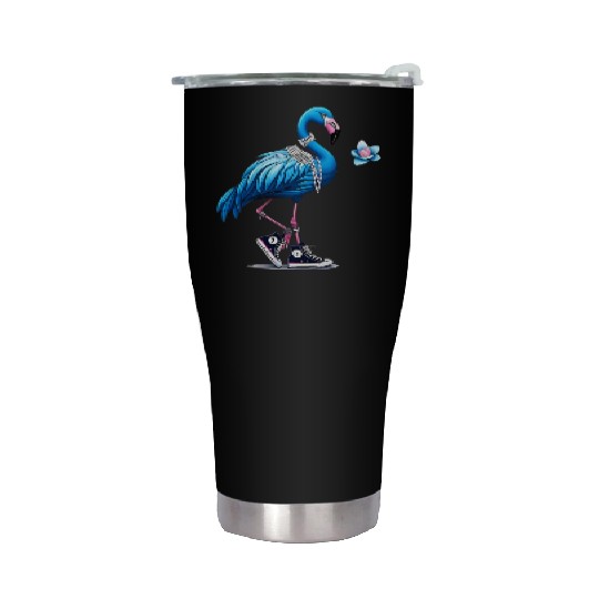 Flamingo Chucks And Pearls Comma La Kamala 2024 Stainless Steel Tumblers