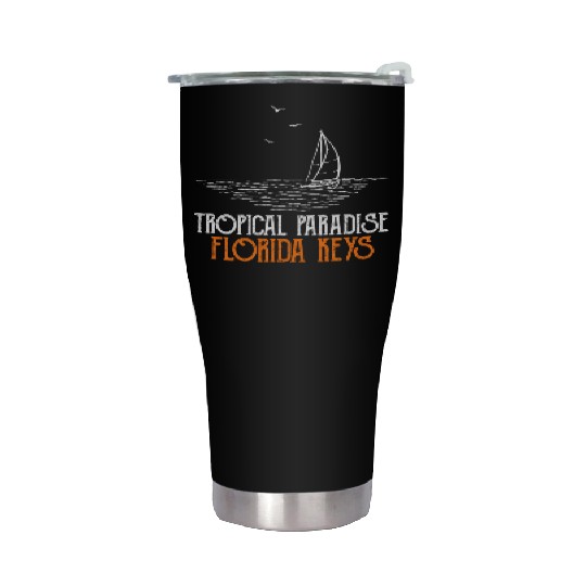 West Keys TROPICAL PARADISE FLORIDA KEYS Stainless Steel Tumblers