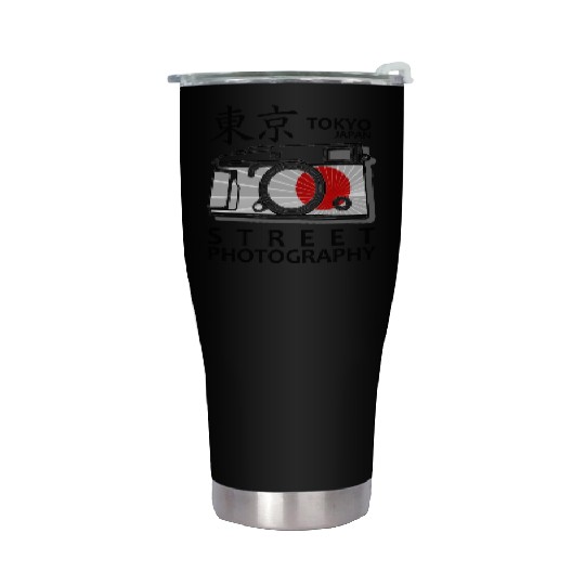 Tokyo Street hotography Stainless Steel Tumblers