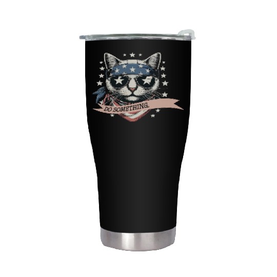 Cat Ladies Funny Kamala Harris 2024 Election Do So Stainless Steel Tumblers