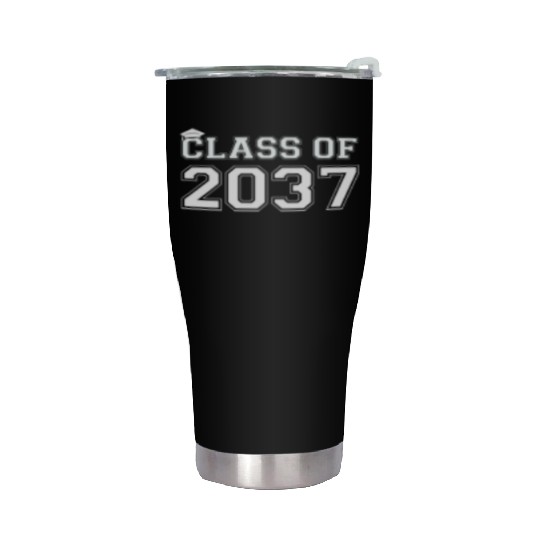 Class Of 2037 Pre K Grow With Me Graduation Stainless Steel Tumblers