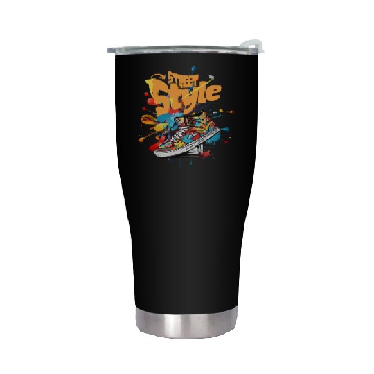 'Street Style' Graffiti Drip Shoe GD Stainless Steel Tumblers