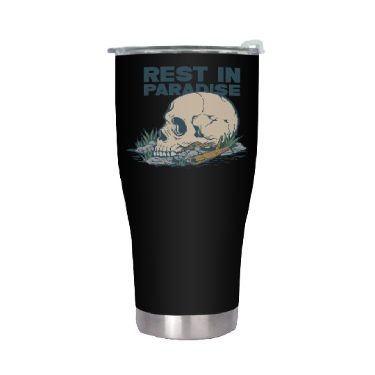 Rest in Paradise Stainless Steel Tumblers