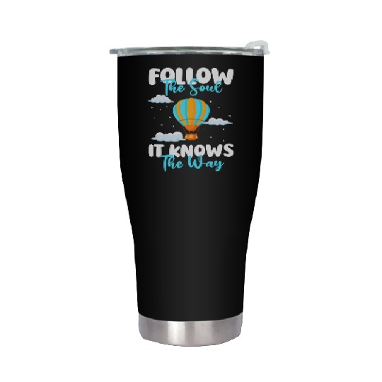Balloon Flying Clouds Sport Stainless Steel Tumblers