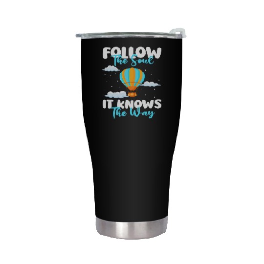 Balloon Flying Clouds Sport Stainless Steel Tumblers