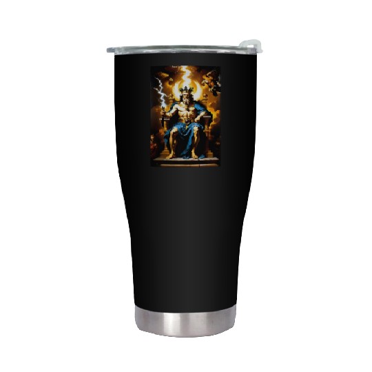 Zeus Jupiter Greek Mythology Gods Baroque Stainless Steel Tumblers