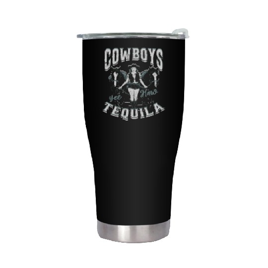 Cowboys and Tequila - Cowgirl Stainless Steel Tumblers
