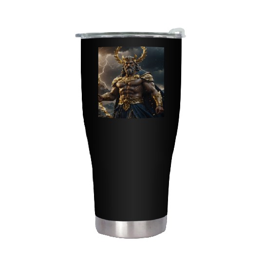 Zeus Jupiter Roman Greek God Stainless Steel Tumblers