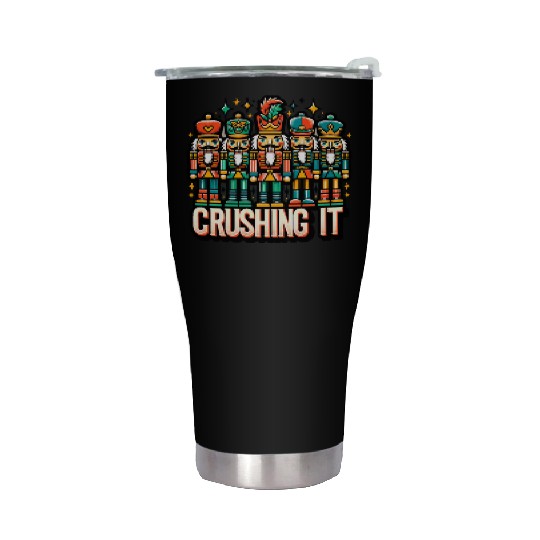 Crushin It: Nutcracker Christmas Apparel for Stainless Steel Tumblers