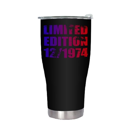 50th birthday Limited Edition 12/1974 Stainless Steel Tumblers