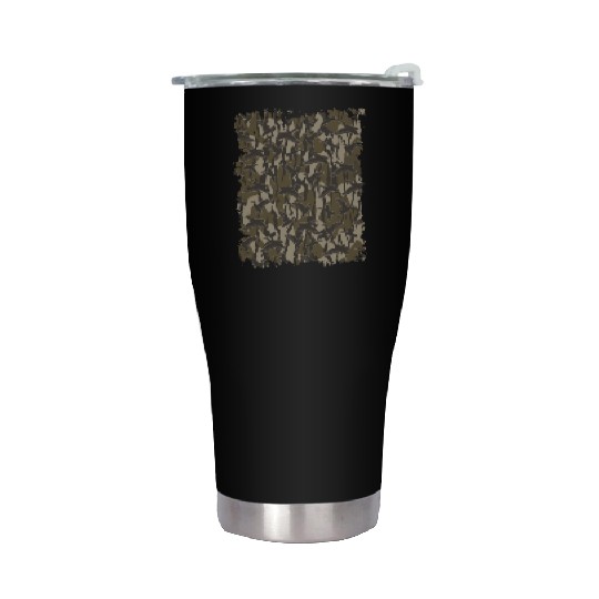 Waterfowl Hunting Camo Duck Hunters Bottomland Cam Stainless Steel Tumblers