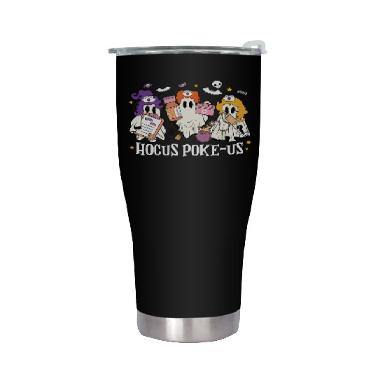 Hocus Poke-Us Funny Ghost Vintage Halloween Movie Stainless Steel Tumblers