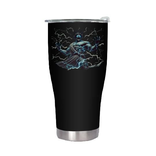Ancient Greek gods & lightning Stainless Steel Tumblers
