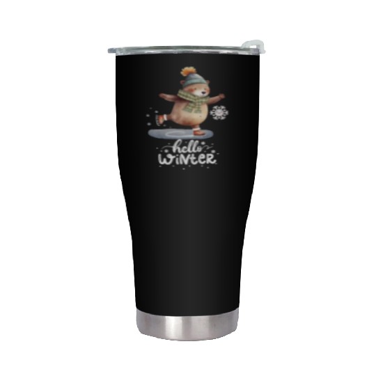 Winter Solstice Serenity Stainless Steel Tumblers